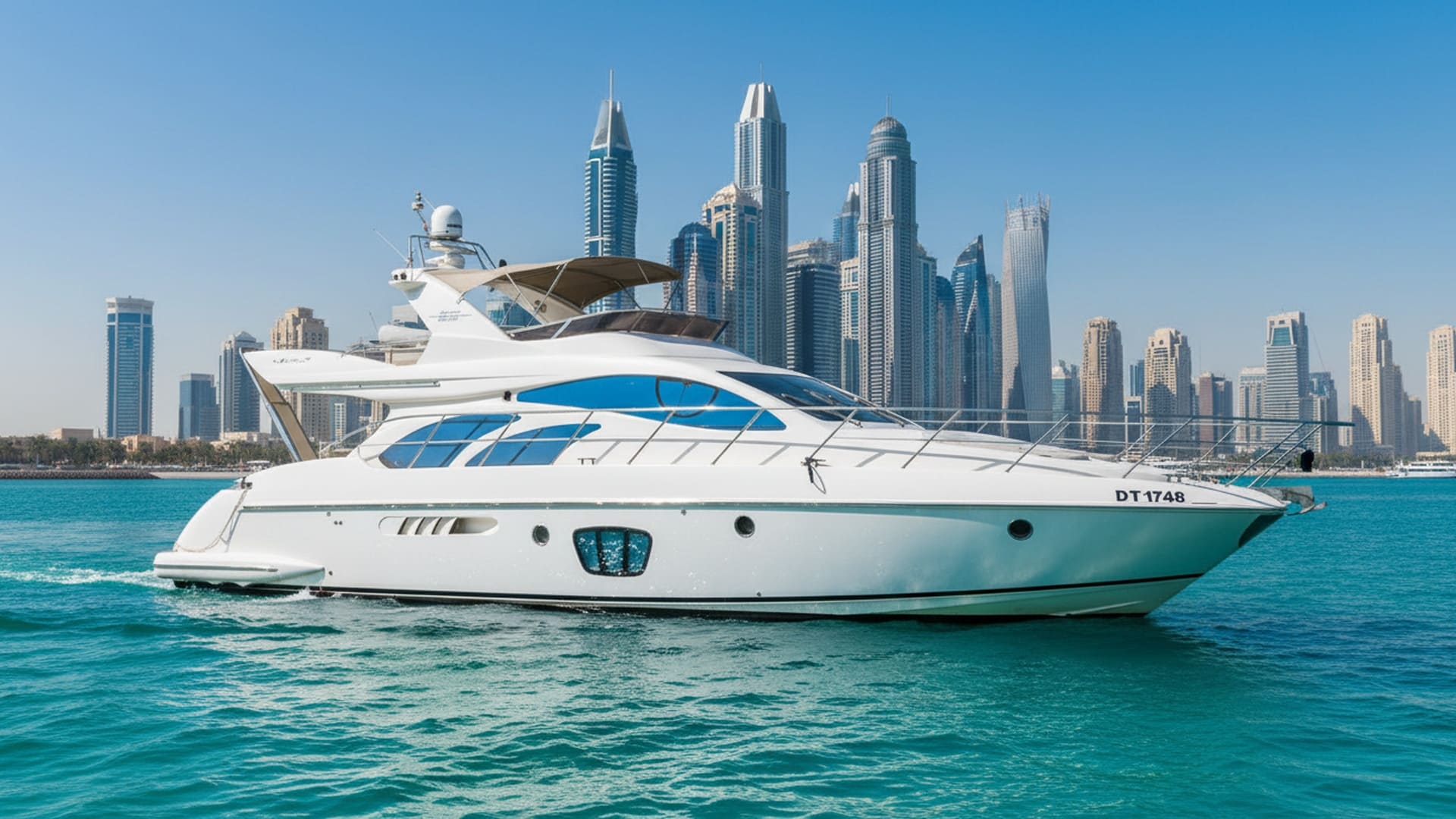 Ocean Fortune 55 ft yacht charter Dubai