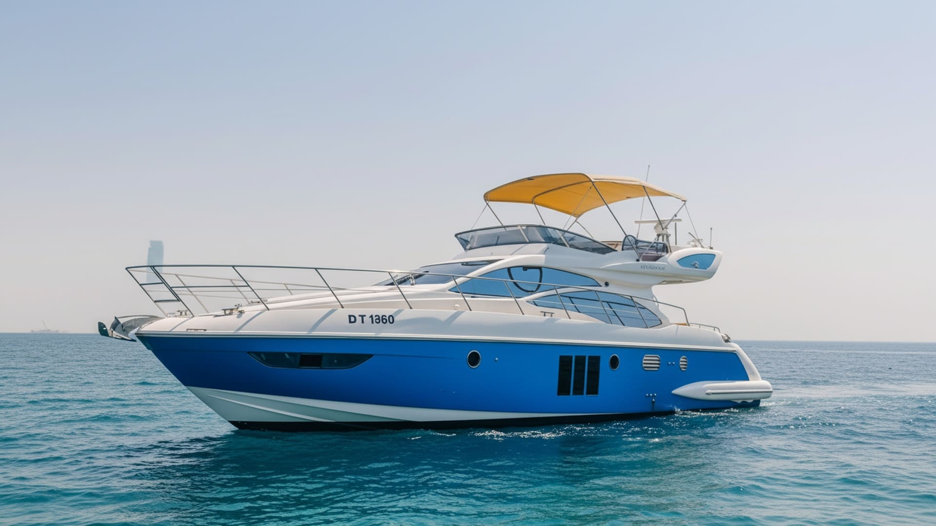 Paradise Thunder 48 ft yacht exterior, sleek design