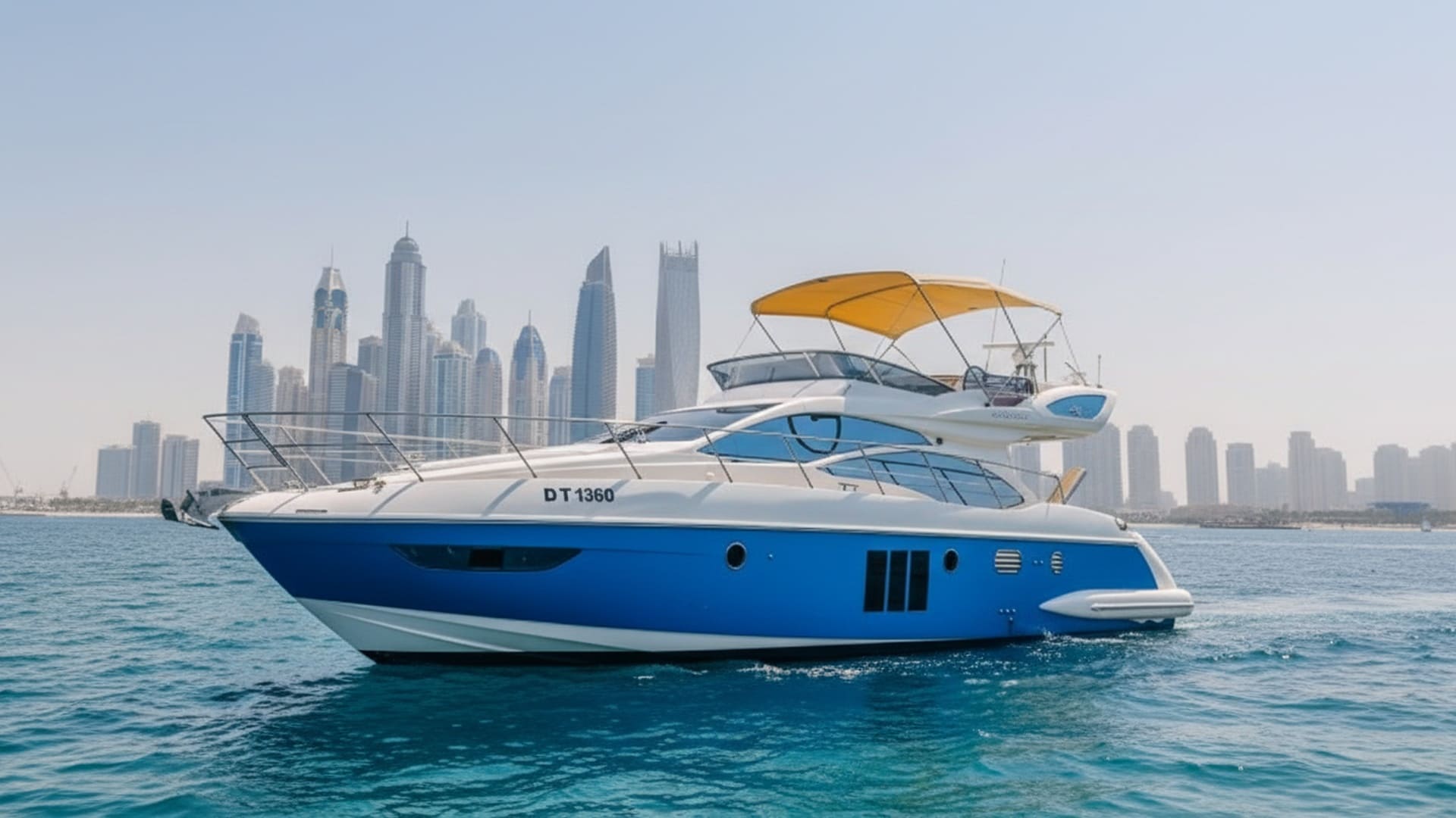 Paradise Thunder 48 ft luxury yacht in Dubai Marina