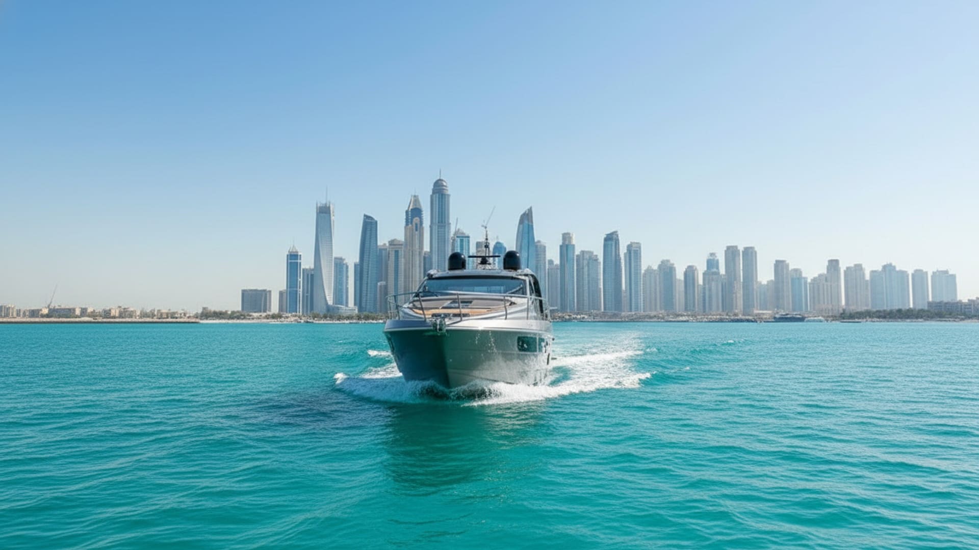 Spacious deck and seating on Platinum Legend 52 ft yacht