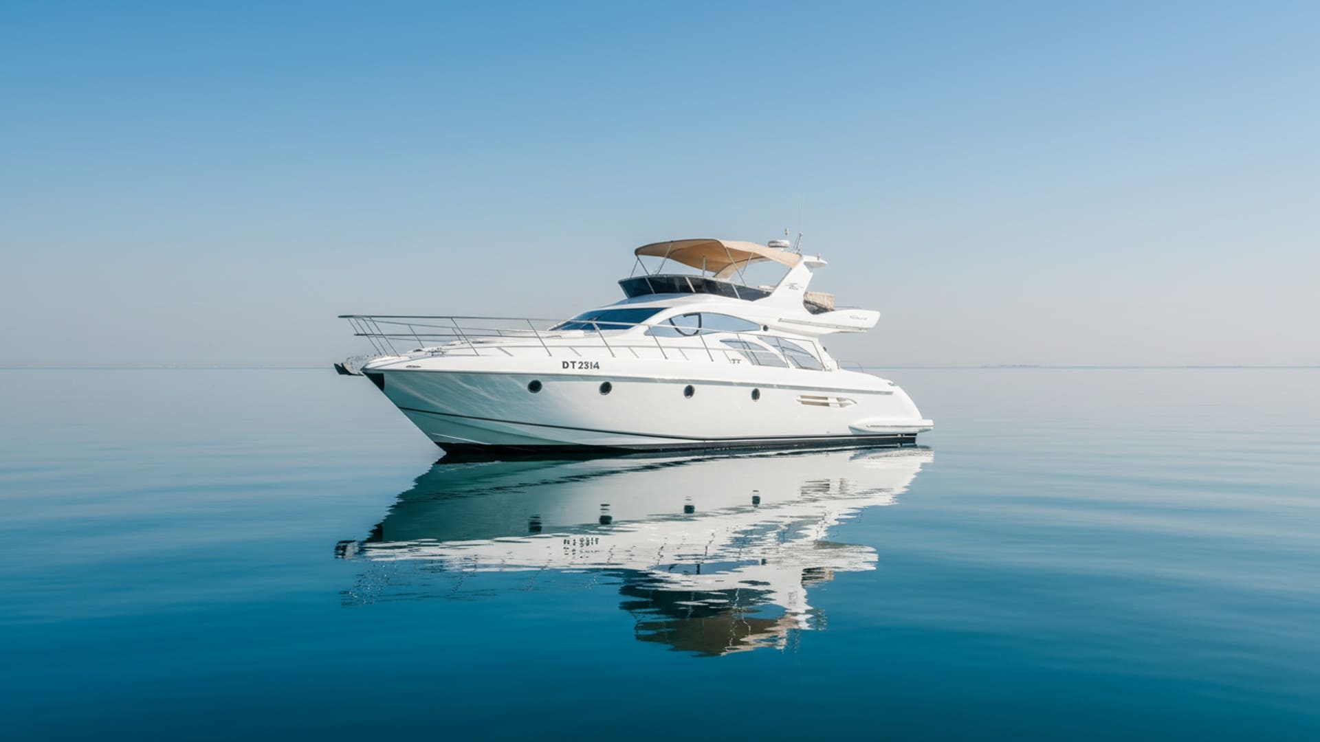 Stunning exterior view of Platinum Glory 50 ft yacht