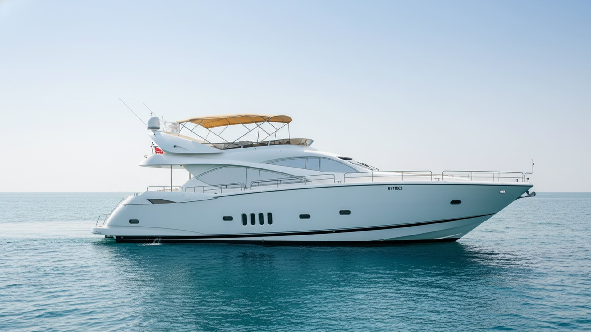 Azure Star 82 ft yacht exterior, sleek design