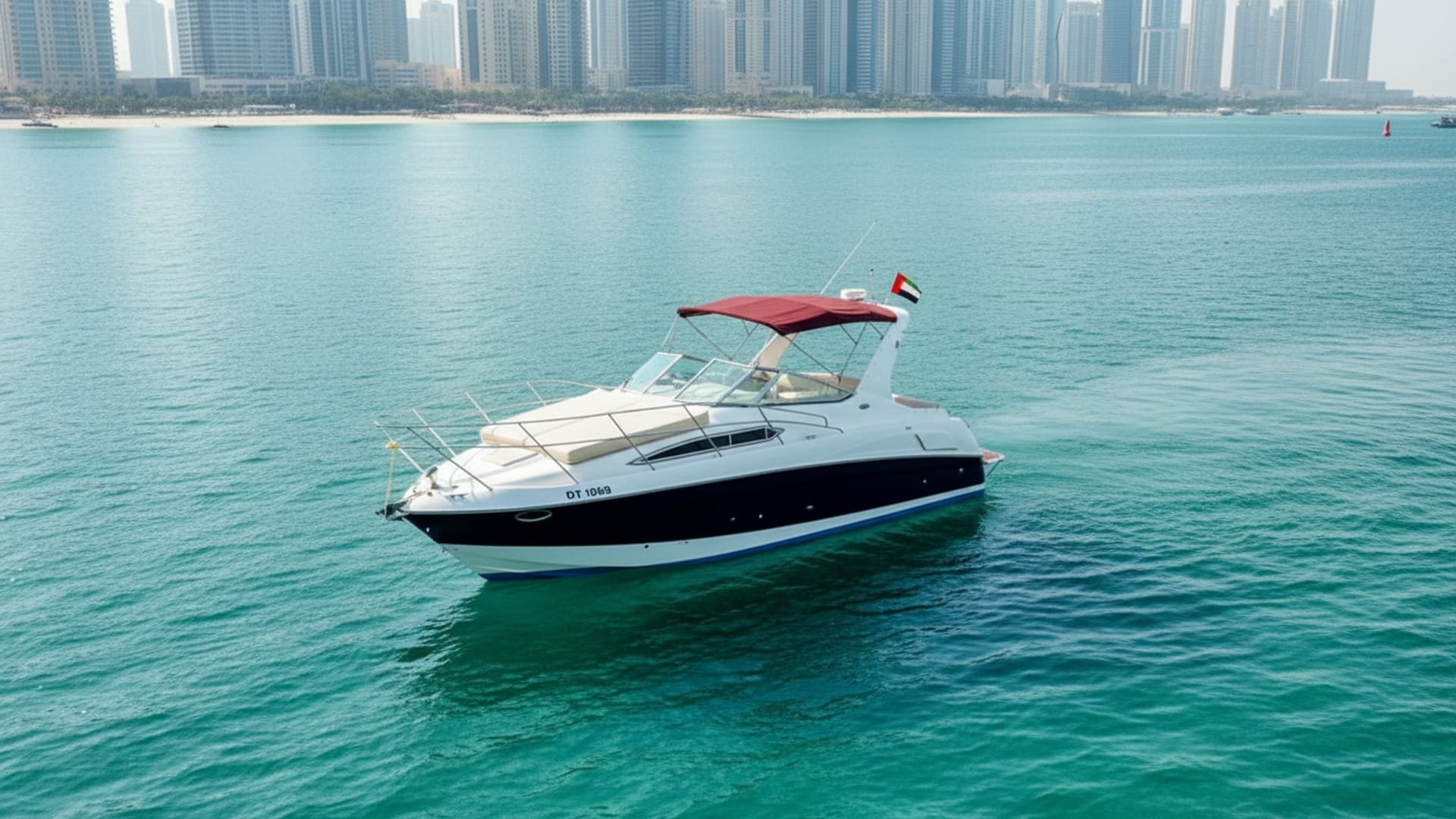 Grand Storm 33 ft aerial view, Dubai Marina