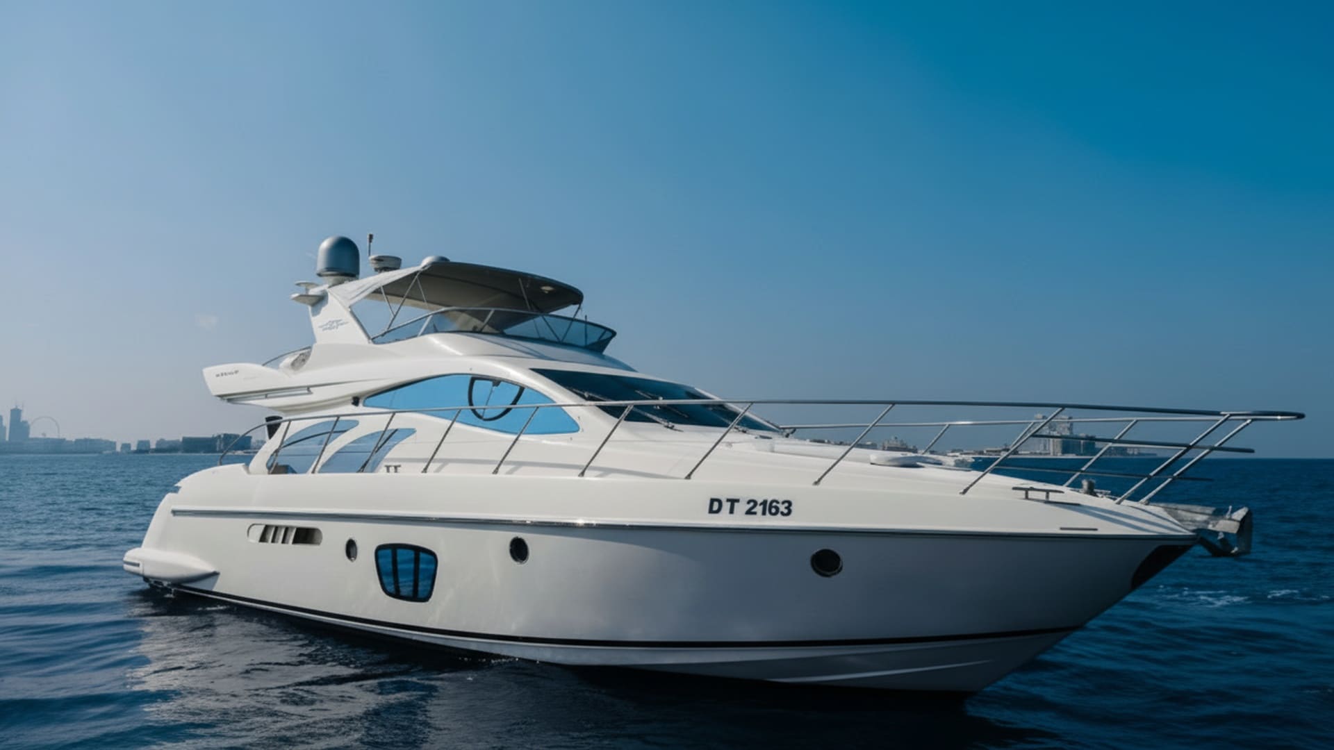 Platinum Island 55 ft yacht charter Dubai