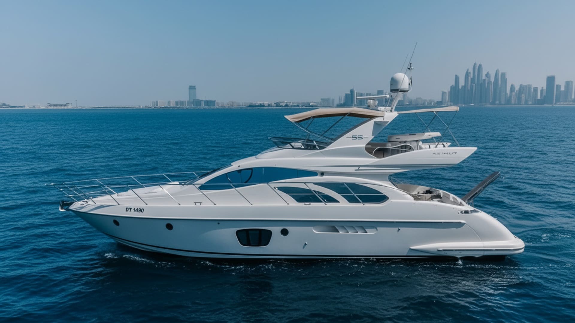 Platinum Oasis 55 ft luxury yacht in Dubai Marina