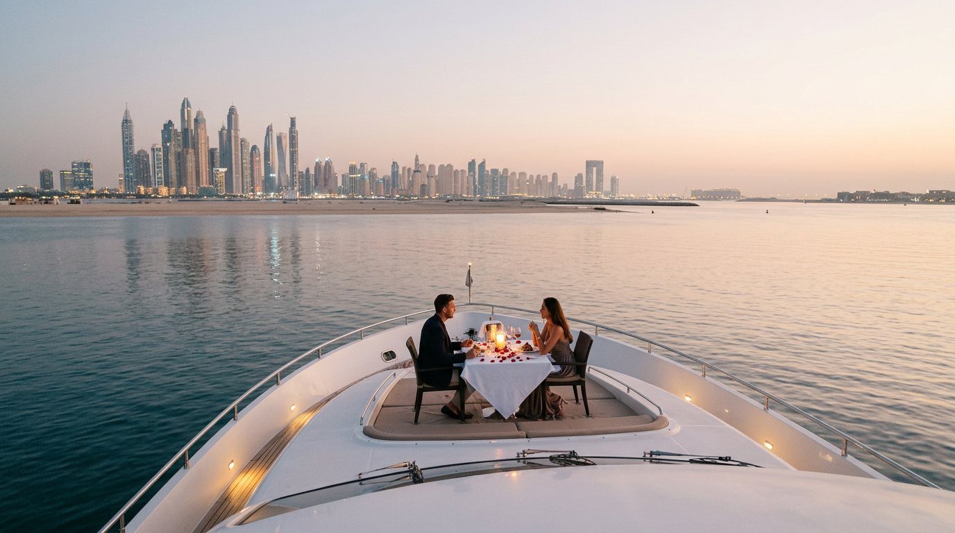 Anniversary Yacht Rental in Dubai