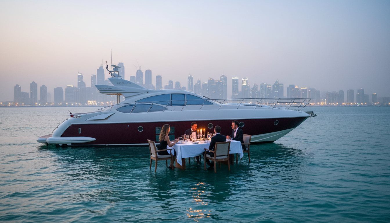 Evening Dining Charters on Yachts in Dubai