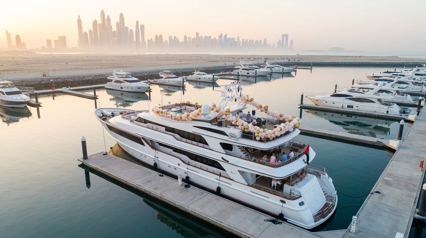 Yacht Hire for 50 to 100 Guests in Dubai